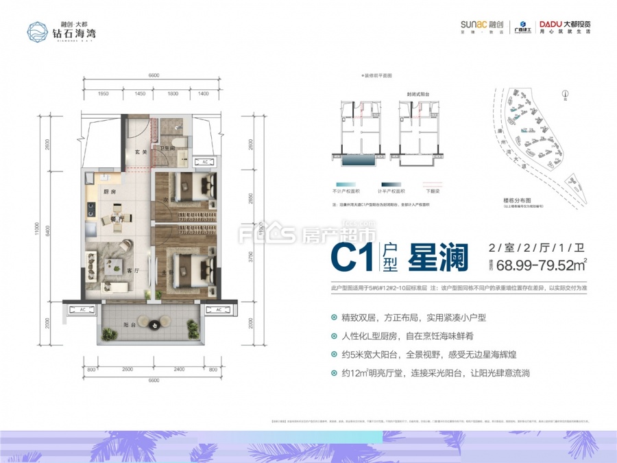 融创大都·钻石海湾楼盘户型图1